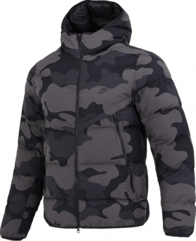 Куртка Nike SPORTSWEAR THERMAL HOODED WINDRUNNER серый камуфляж DQ4935-254