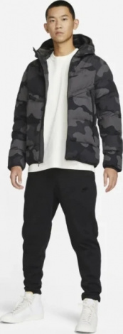 Куртка Nike SPORTSWEAR THERMAL HOODED WINDRUNNER серый камуфляж DQ4935-254