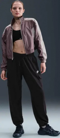 Спортивні штани жіночі Nike SPORTSWEAR CLUB FLEECE MID-RISE OVERSIZED CARGO чорні DQ5196-010