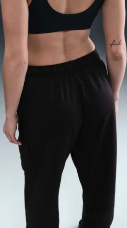 Спортивні штани жіночі Nike SPORTSWEAR CLUB FLEECE MID-RISE OVERSIZED CARGO чорні DQ5196-010