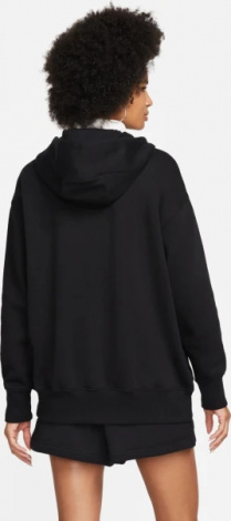 Толстовка женская Nike NS PHNX FLC FZ OS HOODIE черная DQ5758-010