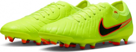 Бутсы Nike TIEMPO LEGEND 10 PRO FG лаймово-оранжево-черные DV4333-701