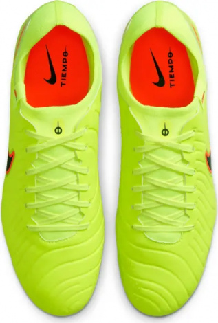 Бутсы Nike TIEMPO LEGEND 10 PRO FG лаймово-оранжево-черные DV4333-701