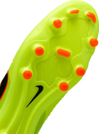 Бутсы Nike TIEMPO LEGEND 10 PRO FG лаймово-оранжево-черные DV4333-701