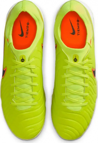 Сороконіжки (шиповки) Nike TIEMPO LEGEND 10 ACADEMY TF лаймово-оранжево-чорні DV4342-701