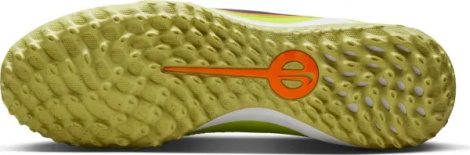 Сороконіжки (шиповки) Nike TIEMPO LEGEND 10 ACADEMY TF лаймово-оранжево-чорні DV4342-701