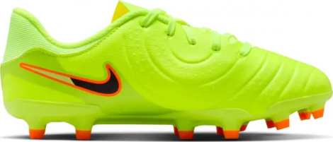Бутсы детские Nike JR TIEMPO LEGEND 10 ACADEMY FG/MG лаймово-оранжево-черные DV4348-701