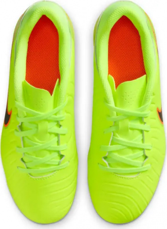 Бутсы детские Nike JR TIEMPO LEGEND 10 ACADEMY FG/MG лаймово-оранжево-черные DV4348-701