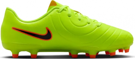 Бутсы детские Nike JR TIEMPO LEGEND 10 CLUB FG/MG лаймово-оранжево-черные DV4352-701