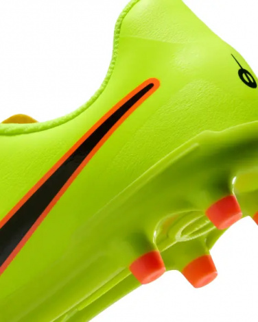 Бутсы детские Nike JR TIEMPO LEGEND 10 CLUB FG/MG лаймово-оранжево-черные DV4352-701
