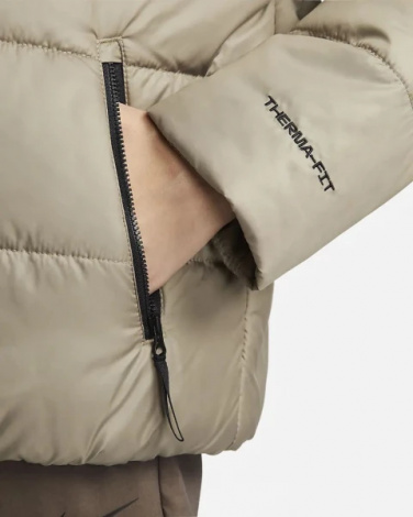 Куртка женская Nike W NSW SYN TF RPL HD JKT бежевая DX1797-351