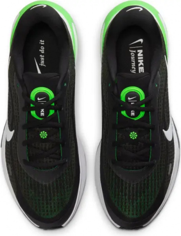 Кроссовки беговые Nike JOURNEY RUN черно-зеленые FN0228-007