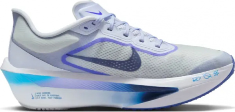 Кроссовки беговые Nike ZOOM FLY 6 дымчато-голубо-темно-сине-фиолетовые FN8454-002