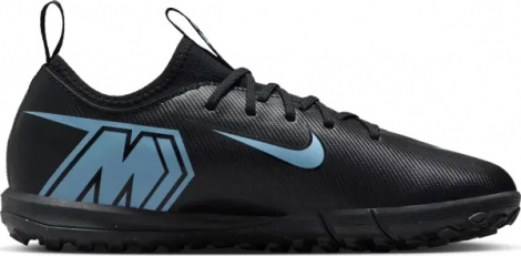 Сороконожки (шиповки) детские Nike JR MERCURIAL ZOOM VAPOR 16 ACADEMY TF черно-голубые FQ8284-001