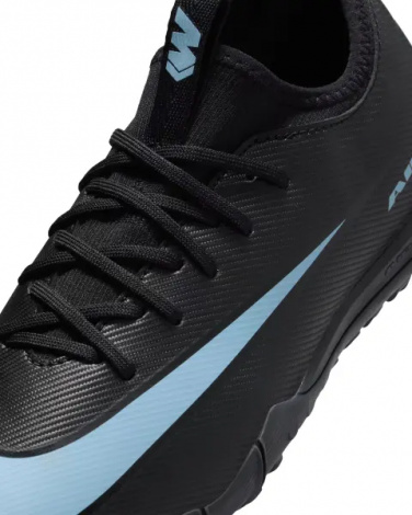Сороконожки (шиповки) детские Nike JR MERCURIAL ZOOM VAPOR 16 ACADEMY TF черно-голубые FQ8284-001