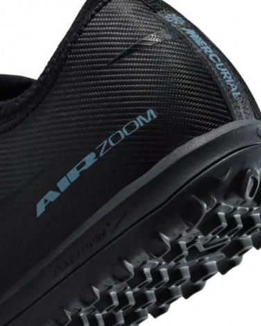 Сороконожки (шиповки) детские Nike JR MERCURIAL ZOOM VAPOR 16 ACADEMY TF черно-голубые FQ8284-001