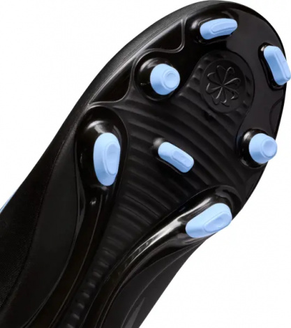 Бутсы детские Nike JR MERCURIAL VAPOR 16 CLUB FG/MG черно-голубые FQ8286-003