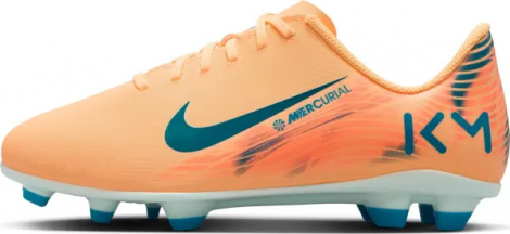 Бутсы детские Nike JR MERCURIAL VAPOR 16 CLUB KYLIAN MBAPPÉ FG/MG оранжево-темно-бирюзовые FQ8288-801