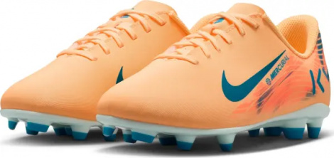 Бутсы детские Nike JR MERCURIAL VAPOR 16 CLUB KYLIAN MBAPPÉ FG/MG оранжево-темно-бирюзовые FQ8288-801