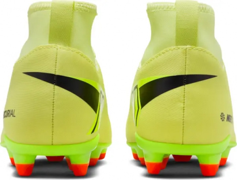 Бутсы детские Nike JR MERCURIAL SUPERFLY 10 CLUB FG/MG лаймовые FQ8318-300