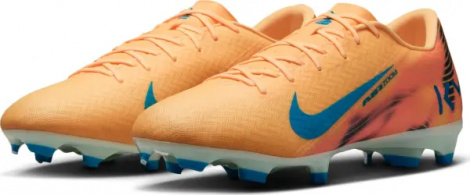 Бутсы Nike MERCURIAL ZOOM VAPOR 16 ACADEMY KYLIAN MBAPPÉ FG/MG оранжево-темно-бирюзовые FQ8377-801