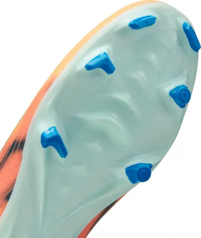 Бутсы Nike MERCURIAL ZOOM VAPOR 16 ACADEMY KYLIAN MBAPPÉ FG/MG оранжево-темно-бирюзовые FQ8377-801