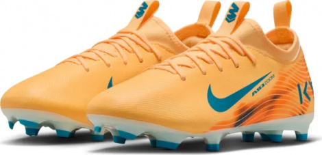 Бутсы детские Nike JR MERCURIAL ZOOM VAPOR 16 ACADEMY "KYLIAN MBAPPE" FG/MG оранжево-темно-бирюзовые FQ8394-801
