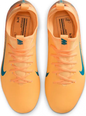 Бутсы детские Nike JR MERCURIAL ZOOM VAPOR 16 ACADEMY "KYLIAN MBAPPE" FG/MG оранжево-темно-бирюзовые FQ8394-801