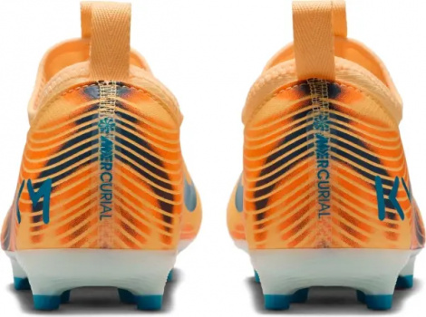 Бутсы детские Nike JR MERCURIAL ZOOM VAPOR 16 ACADEMY "KYLIAN MBAPPE" FG/MG оранжево-темно-бирюзовые FQ8394-801