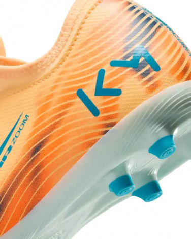 Бутсы детские Nike JR MERCURIAL ZOOM VAPOR 16 ACADEMY "KYLIAN MBAPPE" FG/MG оранжево-темно-бирюзовые FQ8394-801