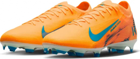 Бутси Nike MERCURIAL ZOOM VAPOR 16 PRO "KYLIAN MBAPPE" FG оранжево-темно-бірюзові FQ8689-801