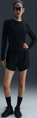 Лонгслів для бігу жіночий Nike RUNNING DIVISION чорний FV6418-010