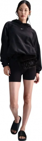 Худи женское Nike ONE FLEECE черное FV8076-010