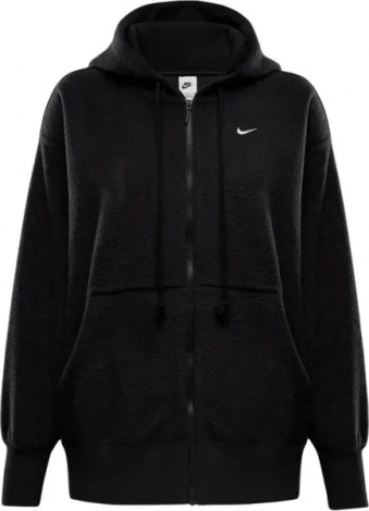 Толстовка женская Nike SPORTSWEAR PHOENIX PLUSH OVERSIZED COSY FLEECE черная FZ1267-010