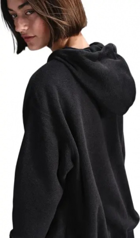 Толстовка женская Nike SPORTSWEAR PHOENIX PLUSH OVERSIZED COSY FLEECE черная FZ1267-010