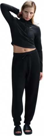 Спортивні штани жіночі Nike SPORTSWEAR PHOENIX COZY BOUCLÉ HIGH-WAISTED OVERSIZED чорні FZ1703-010