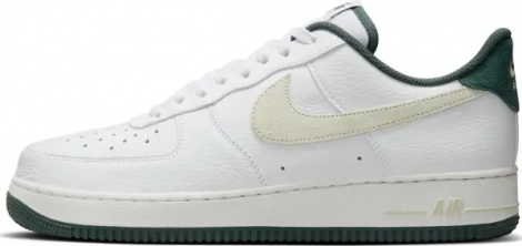 Кросівки Nike AIR FORCE 1 '07 LV8 біло-молочно-темно-зелені HF1939-100
