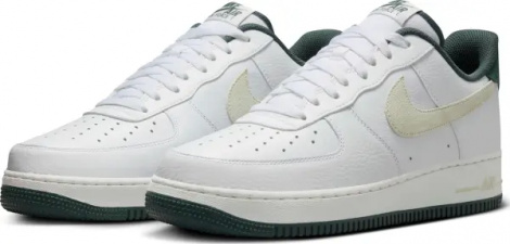 Кросівки Nike AIR FORCE 1 '07 LV8 біло-молочно-темно-зелені HF1939-100