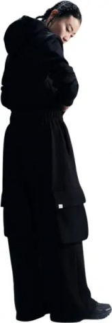 Худи женское Nike SPORTSWEAR PHOENIX FLEECE черное HF6839-010