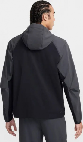 Вітровка Nike TECH WOVEN JACKET темно-сіро-чорно-салатова HM7151-013