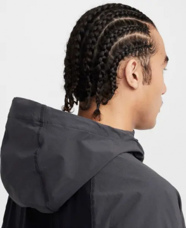 Вітровка Nike TECH WOVEN JACKET темно-сіро-чорно-салатова HM7151-013