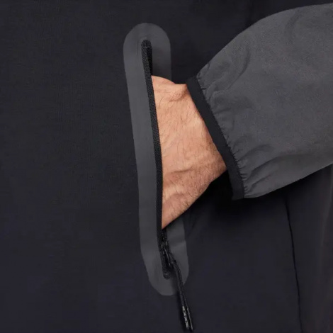 Вітровка Nike TECH WOVEN JACKET темно-сіро-чорно-салатова HM7151-013