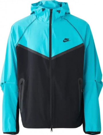 Вітровка Nike TECH WOVEN JACKET бірюзово-чорна HM7151-345