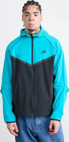 Вітровка Nike TECH WOVEN JACKET бірюзово-чорна HM7151-345