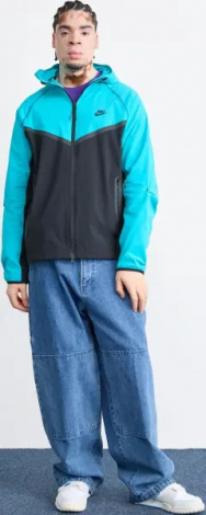 Вітровка Nike TECH WOVEN JACKET бірюзово-чорна HM7151-345
