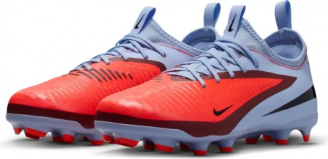 Бутсы детские Nike JR PHANTOM 6 LOW ACADEMY FG/MG светло-сине-красные HM9203-400