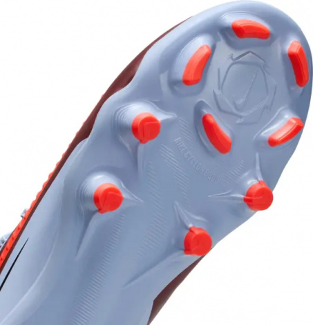 Бутсы детские Nike JR PHANTOM 6 LOW ACADEMY FG/MG светло-сине-красные HM9203-400