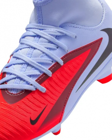 Бутсы детские Nike JR PHANTOM 6 HIGH CLUB FG/MG светло-сине-красные HQ2022-400