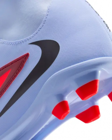 Бутсы детские Nike JR PHANTOM 6 HIGH CLUB FG/MG светло-сине-красные HQ2022-400