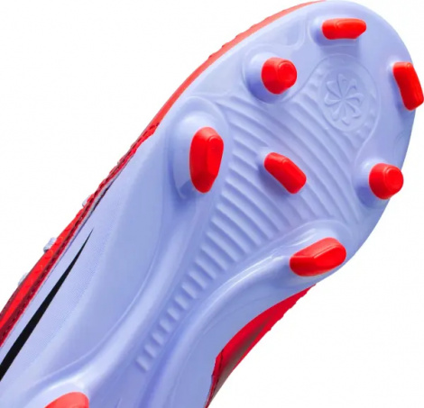 Бутсы детские Nike JR PHANTOM 6 HIGH CLUB FG/MG светло-сине-красные HQ2022-400